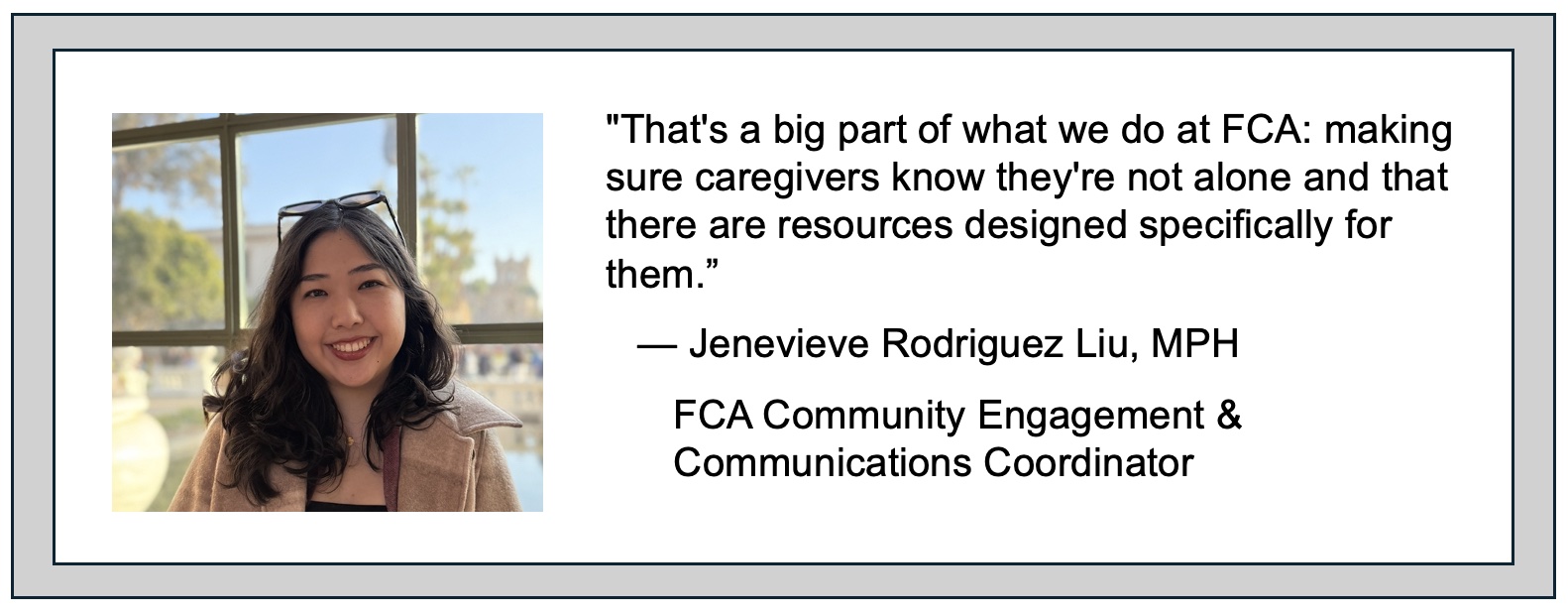 Photo of a woman and the words of a quote